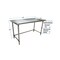 Bk Resources Stainless Steel Work Table Flat Top With Open Base 60"Wx24"D VTTOB-6024 - alternate 5